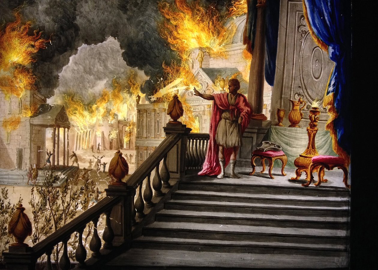 Lincendie De Rome Tableau
