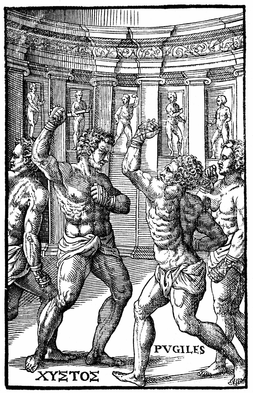 Lutteurs romains - dans "Hieronymi Mercurialis de Arte Gymnastica", édition de Venise - Unknown artist