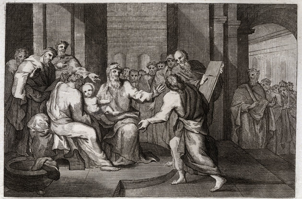 Bible de Royaumont, Nouveau Testament : Circoncision de Jésus-Christ. Illustration de 1811. - Unknown artist