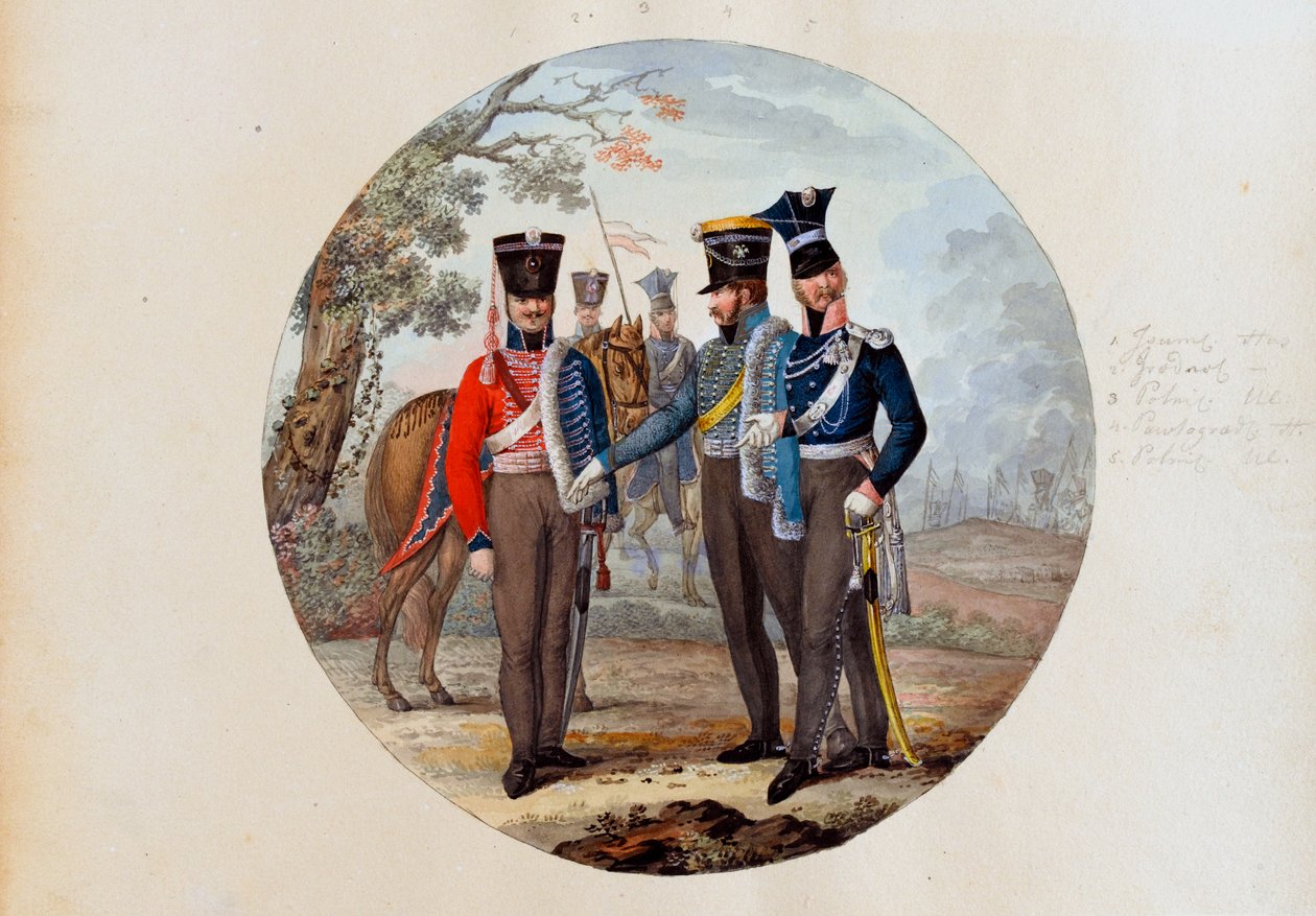 Hussards et lanciers russes - Unknown artist