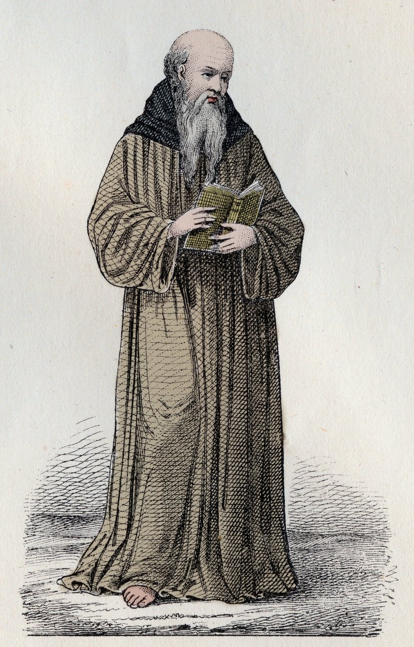 SAINT BONAVENTURE (1221-1274) cardinal franciscain italien, théologien et philosophe - Portrait de Saint Bonaventure (Giovanni da Fidanza ou Bonaventura de Bagnorea, vers 1220-1274), théologien, docteur de l