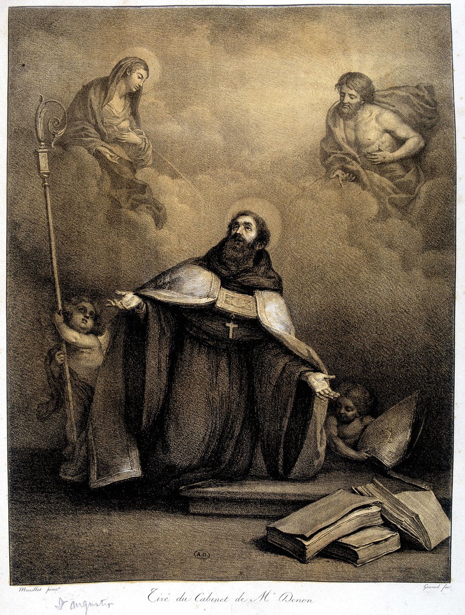 Saint Augustin (354-430) - 19ème siècle - Unknown artist