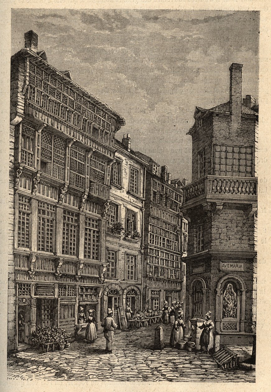 Saint-Malo maison de Duguay-Trouin (René Dugay-Trouin) - gravure dans « PATRIE » - DESCRIPTION PICTURESQUE DE LA FRANCE EN 6 VOLUMES PAR LUCIEN HUARD - fin 19ème siècle - Unknown artist