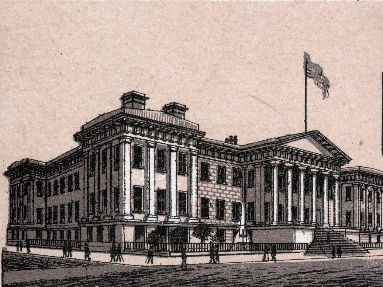 San Francisco, USA : vue de la Monnaie des États-Unis dans « Le Monde Illustré 168 vues » sans date (fin XIXe siècle) - Unknown artist