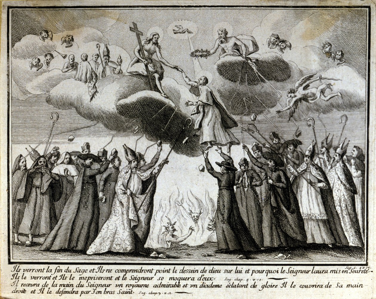 Vignette satirique contre le jansénisme. - Unknown artist