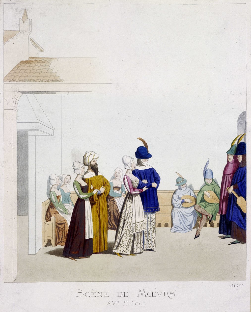 Scène de mœurs : Scène de carnaval - d