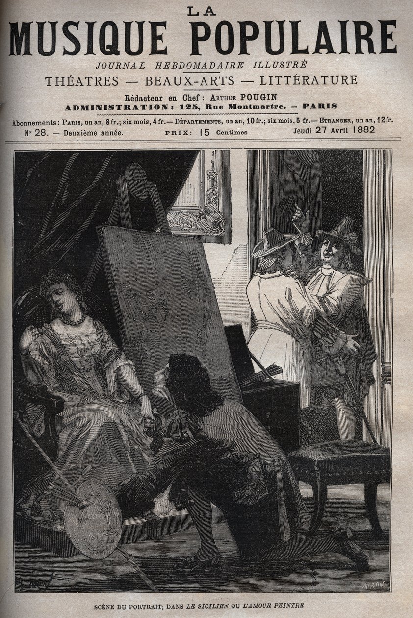 Scène du portrait dans « Le Sicilien ou l