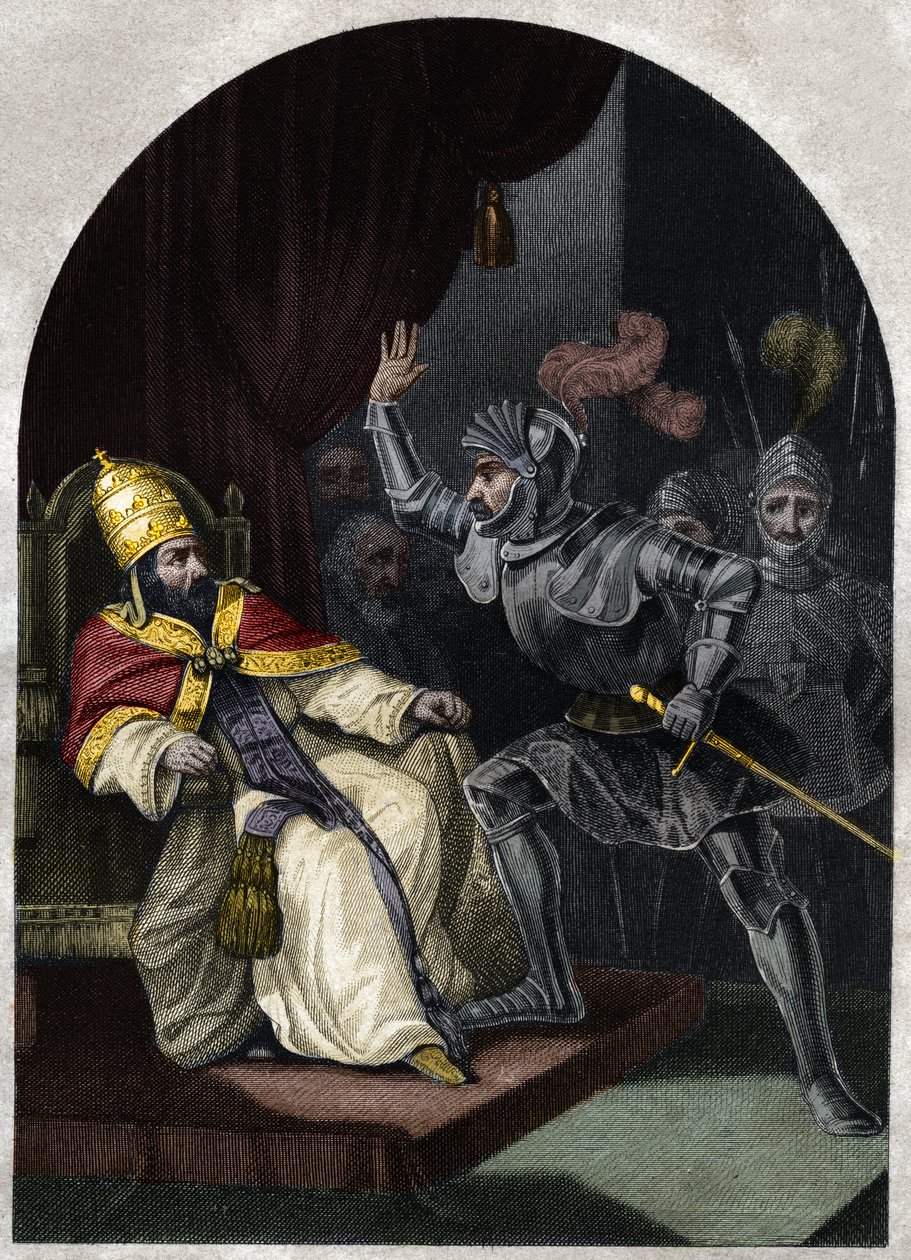Sciarra Colonna giflant le pape Boniface VIII - Unknown artist