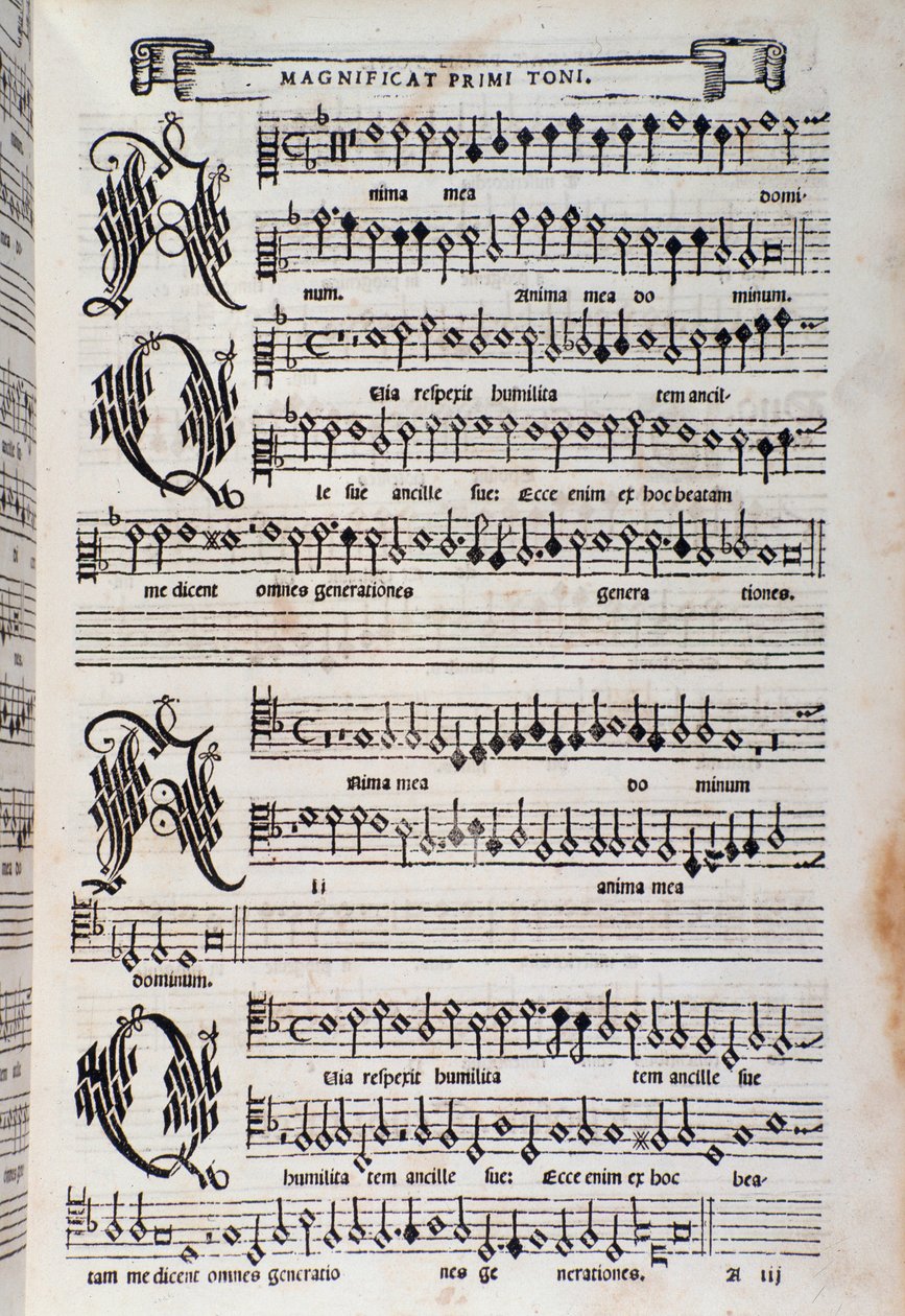 Partition du Magnificat par Giovanni Animuccia - Unknown artist