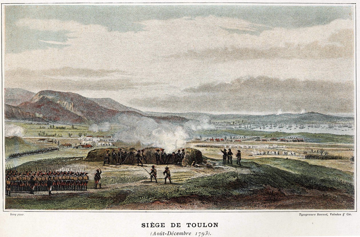 Siège de Toulon août-décembre 1793 - dans « Les batailles navales de Napoléon » - Unknown artist