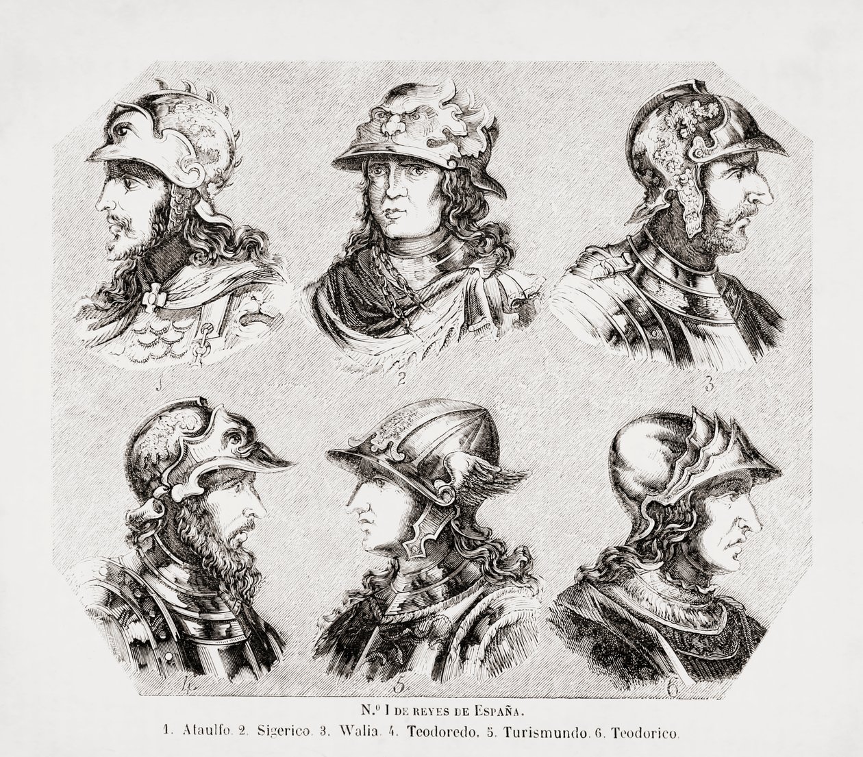 Six rois wisigoths d
