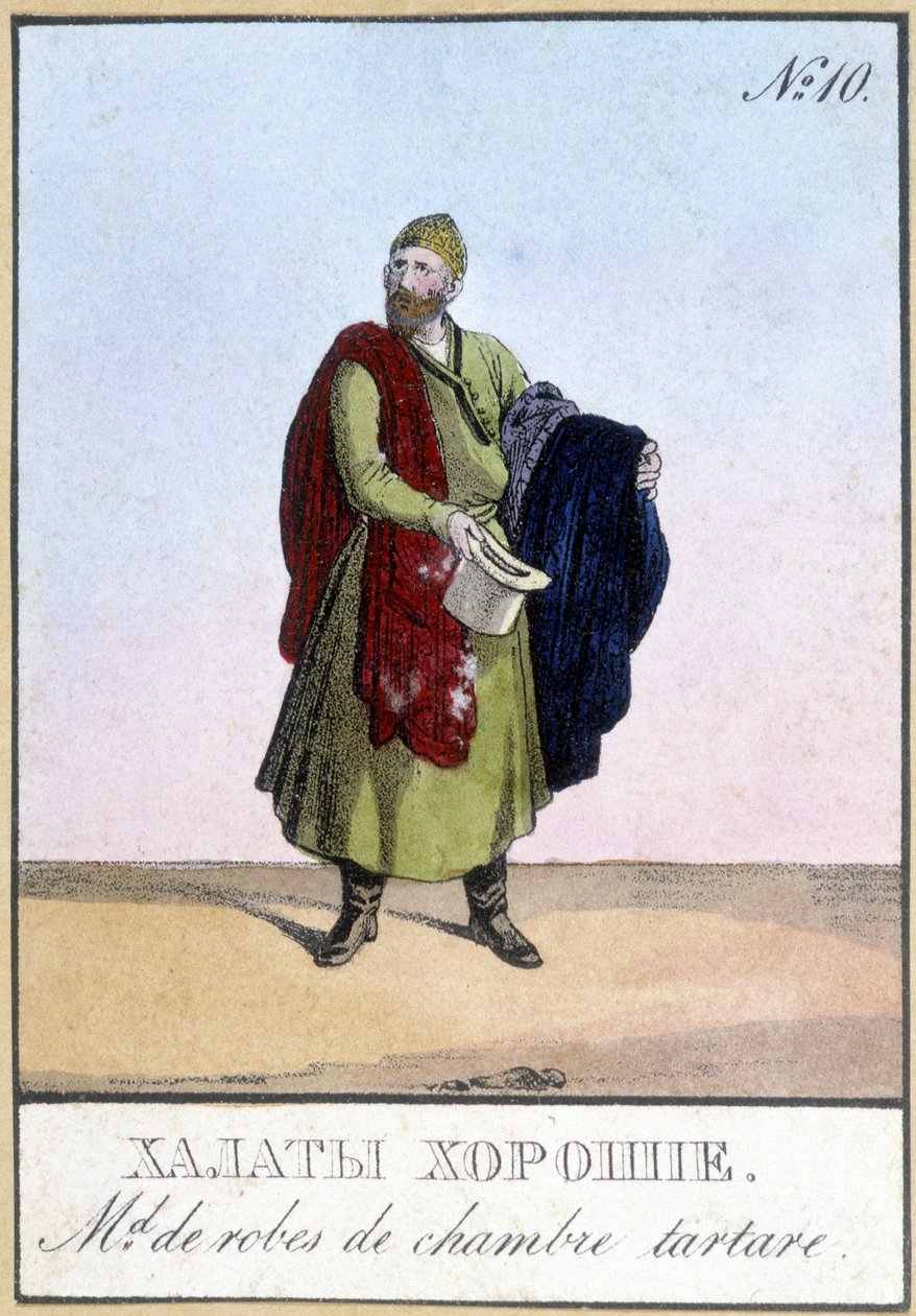Marchand de vêtements tartares en Russie au 19ème siècle - Unknown artist