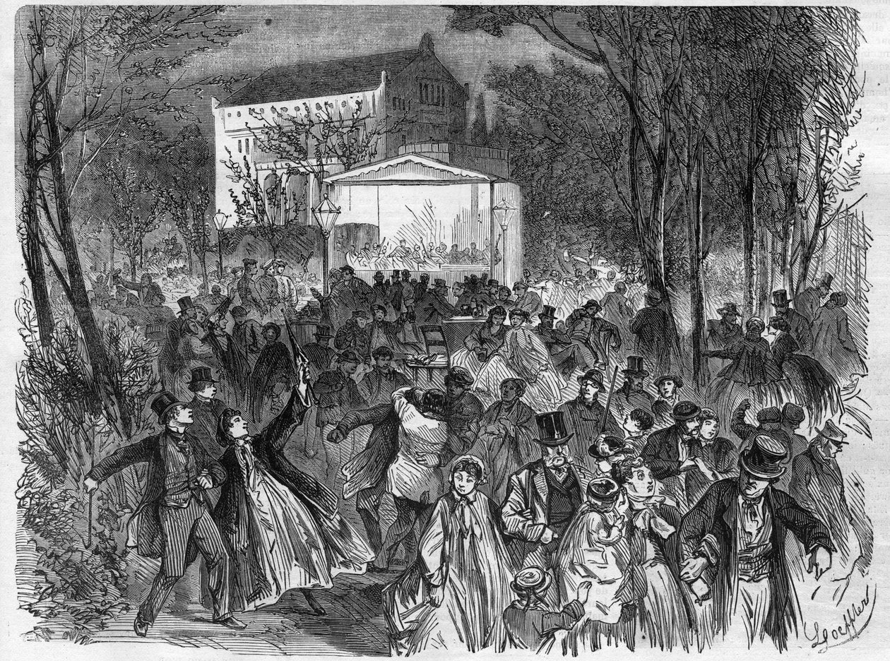 Les brasseries de Berlin : le Temple de la Bière Bock - Gravure dans « Le Journal Illustré » - Unknown artist