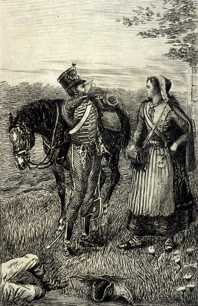 La Chartreuse de Parme de Stendhal. Gravure du XIXe siècle. - Unknown artist