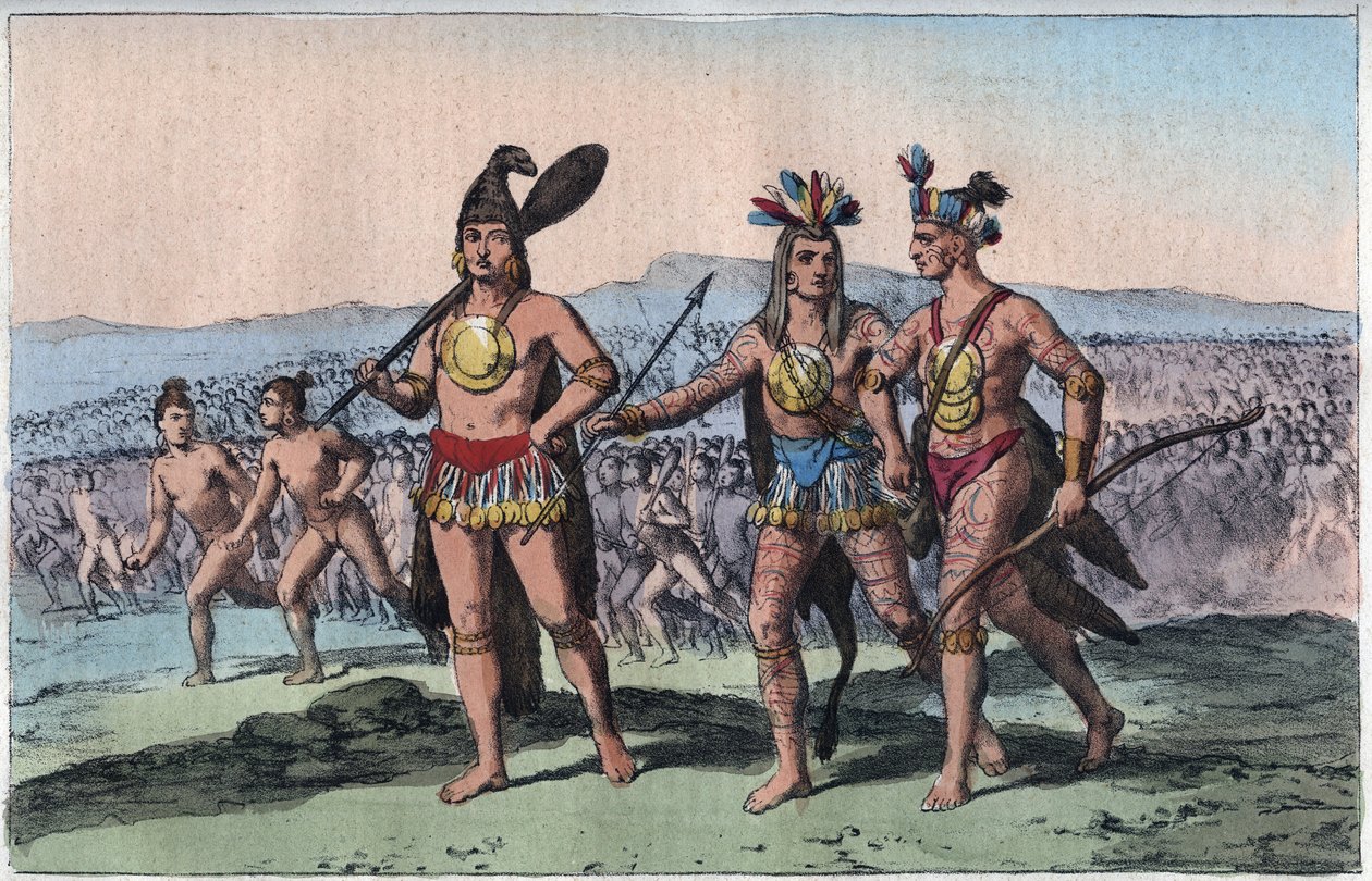 Les chefs de Floride en route pour la guerre (Indien d