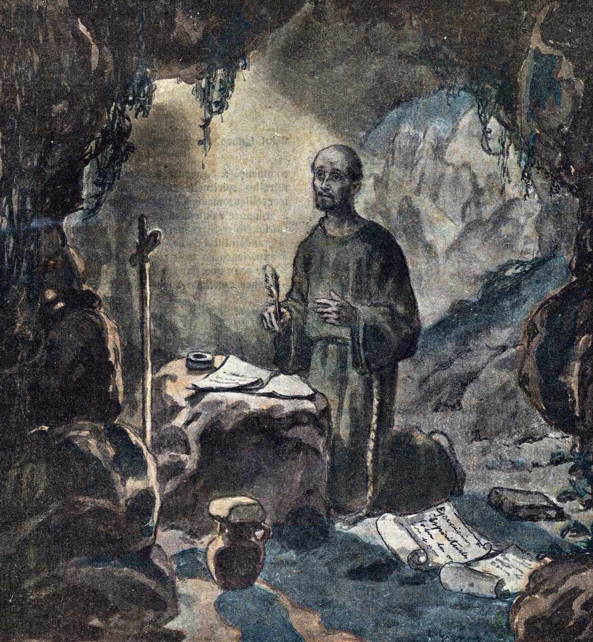 La conversion de saint Ignace de Loyola (1491-1556) en 1521 (conversion religieuse de saint Ignace de Loyola) - Unknown Artist