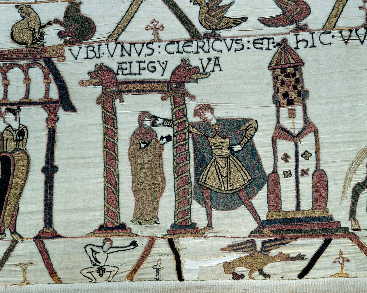 Le duc de Normandie Guillaume le Conquérant (1027-1087) promet sa fille Aelfgyve à Harold en mariage (détail) - Unknown artist