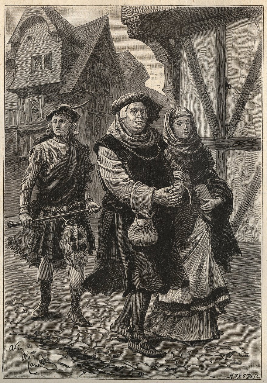 Le Gantier accompagnant sa fille à l