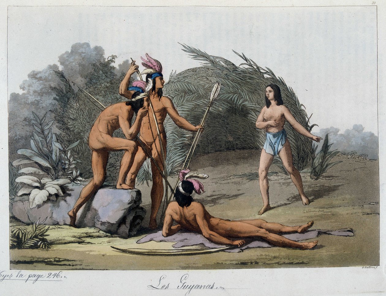 Les Guijanas, Indiens du Paraguay. Dans « Le vieux et le moderne costume » - Unknown artist