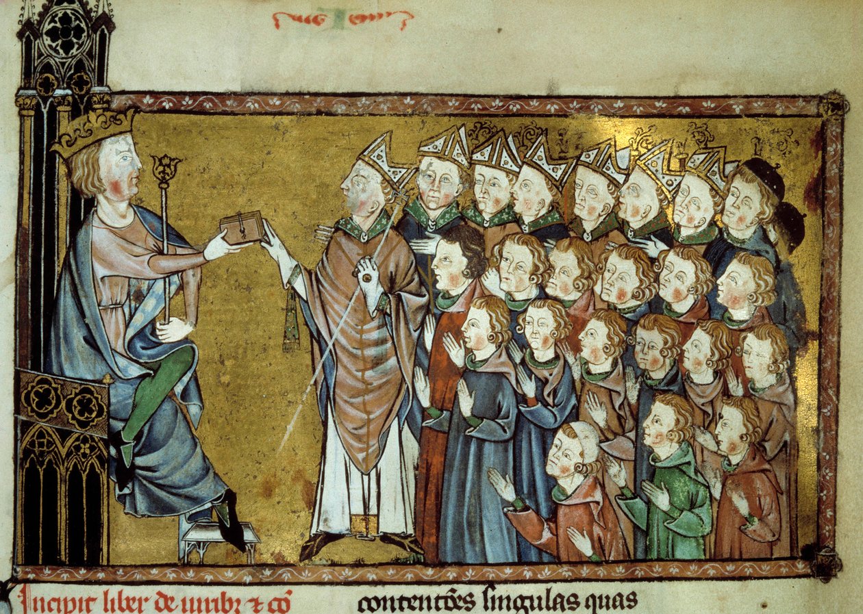 Le roi de France Louis X le Hutin (1289-1316) remet la Charte aux Normands le 19/03/1315, accordant plus d