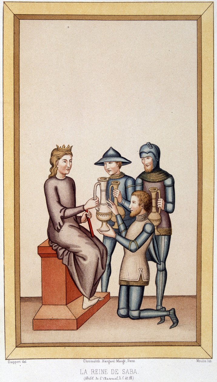 La Reine de Saba - dans « Arts somptuaires, Histoire du costume et du mobilier » - Unknown artist