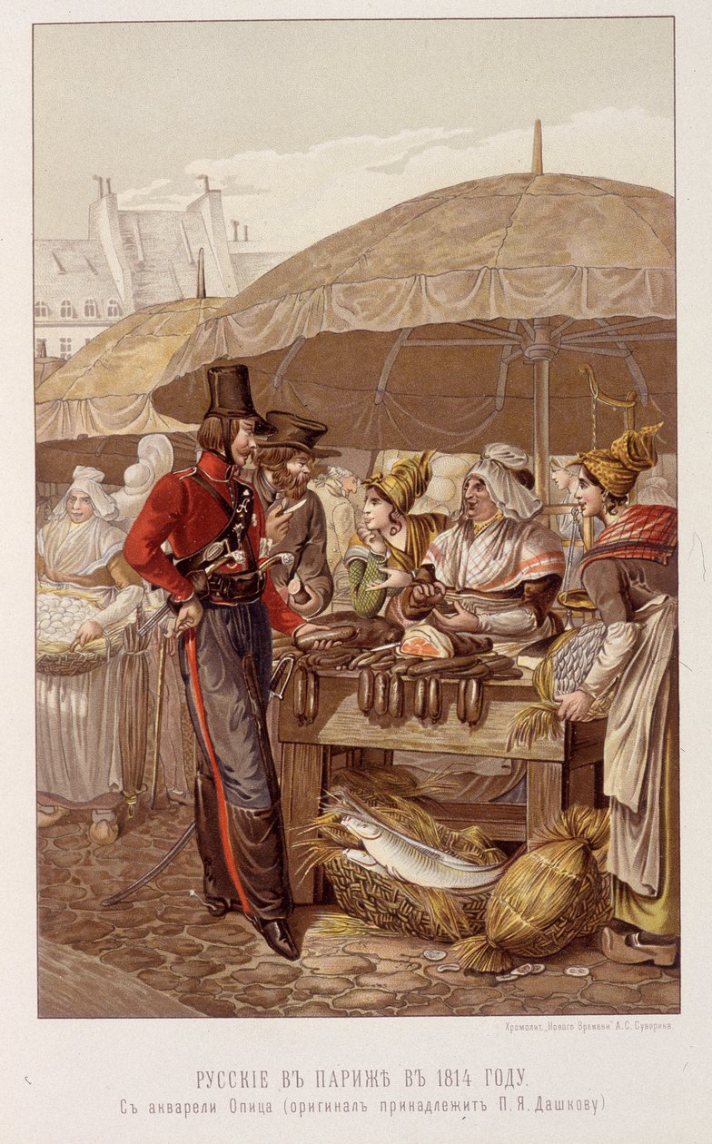 Les Russes à Paris en mars 1814 - dans "L
