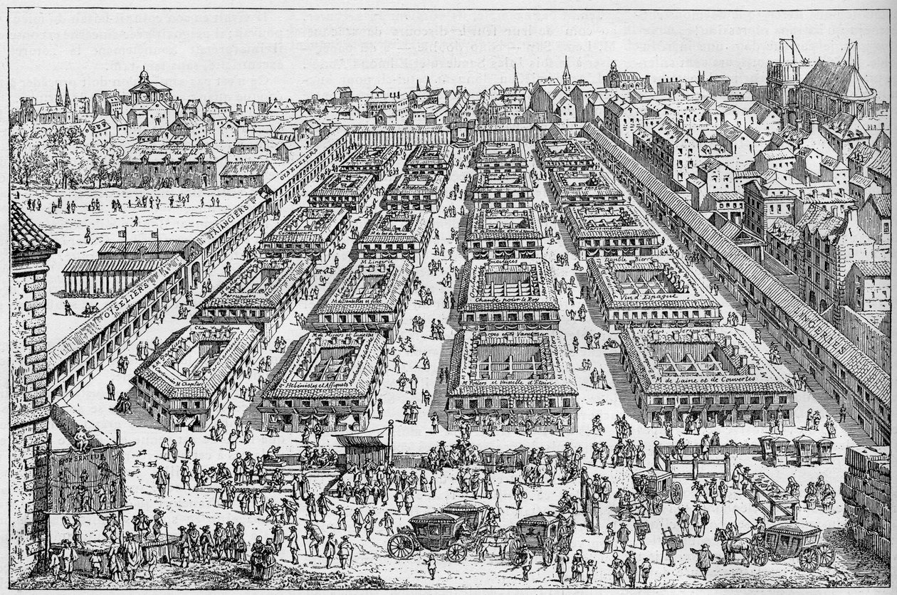 La foire Saint-Germain au XVIIe siècle. - Unknown artist