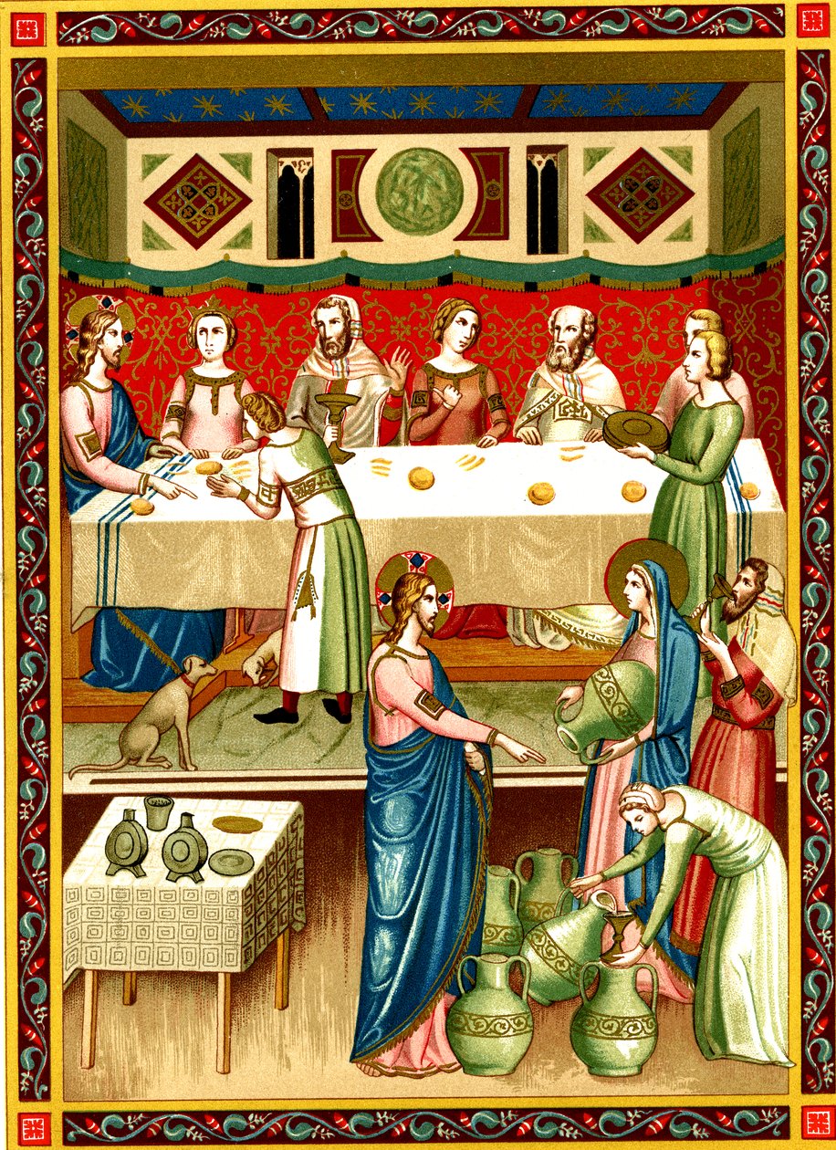 Le festin de noces à Cana, miniature d