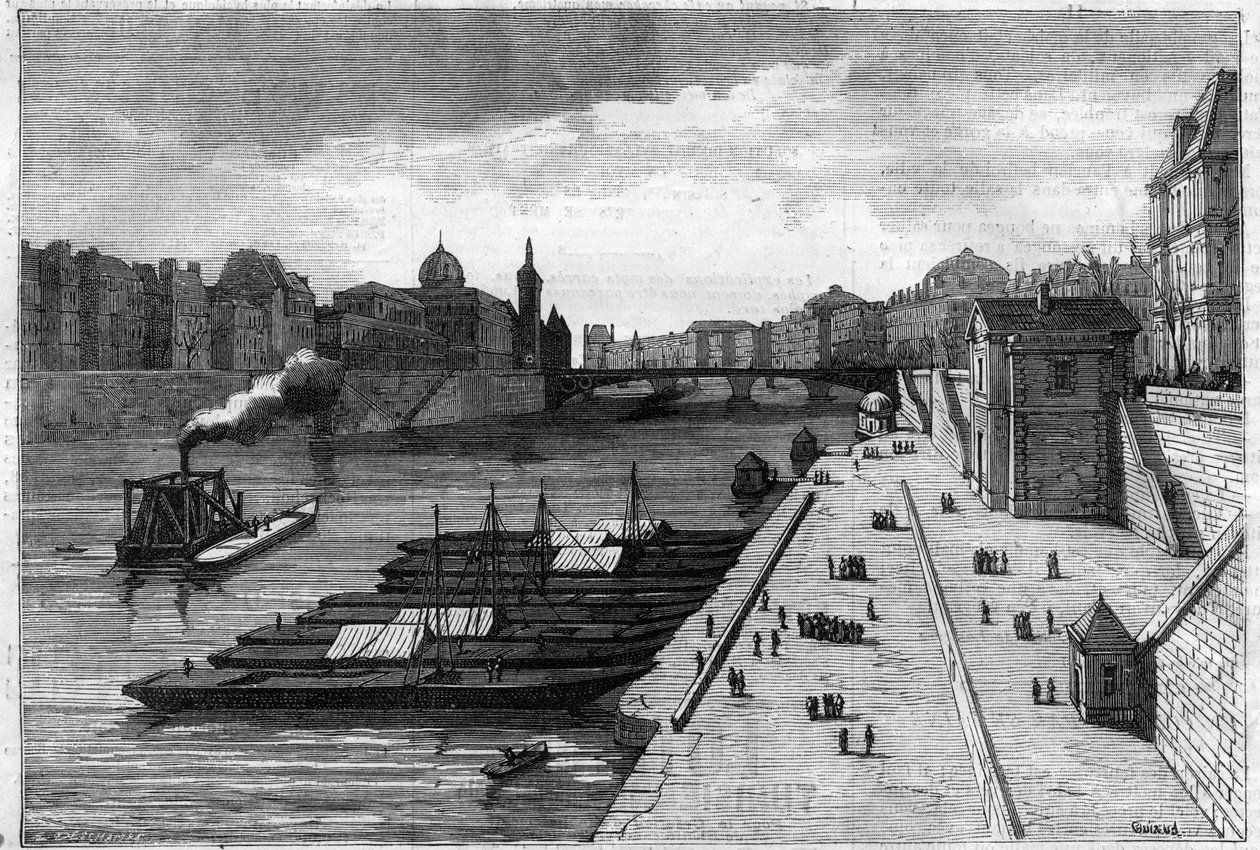 La promenade des pommes sur le quai de l