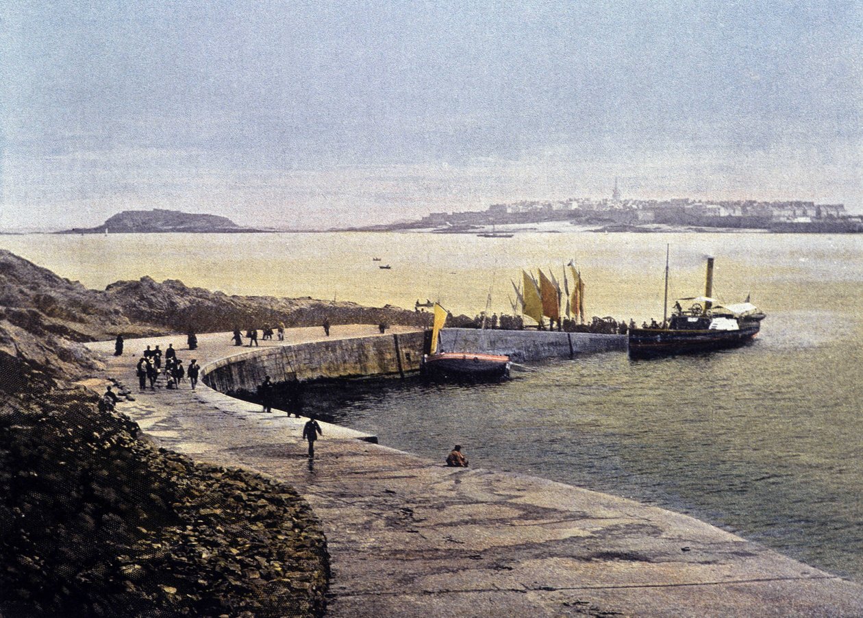 La baie de Saint-Malo depuis Dinard - dans « France. Aquarelles Souvenirs de voyage », sd. 19ème siècle - Unknown artist