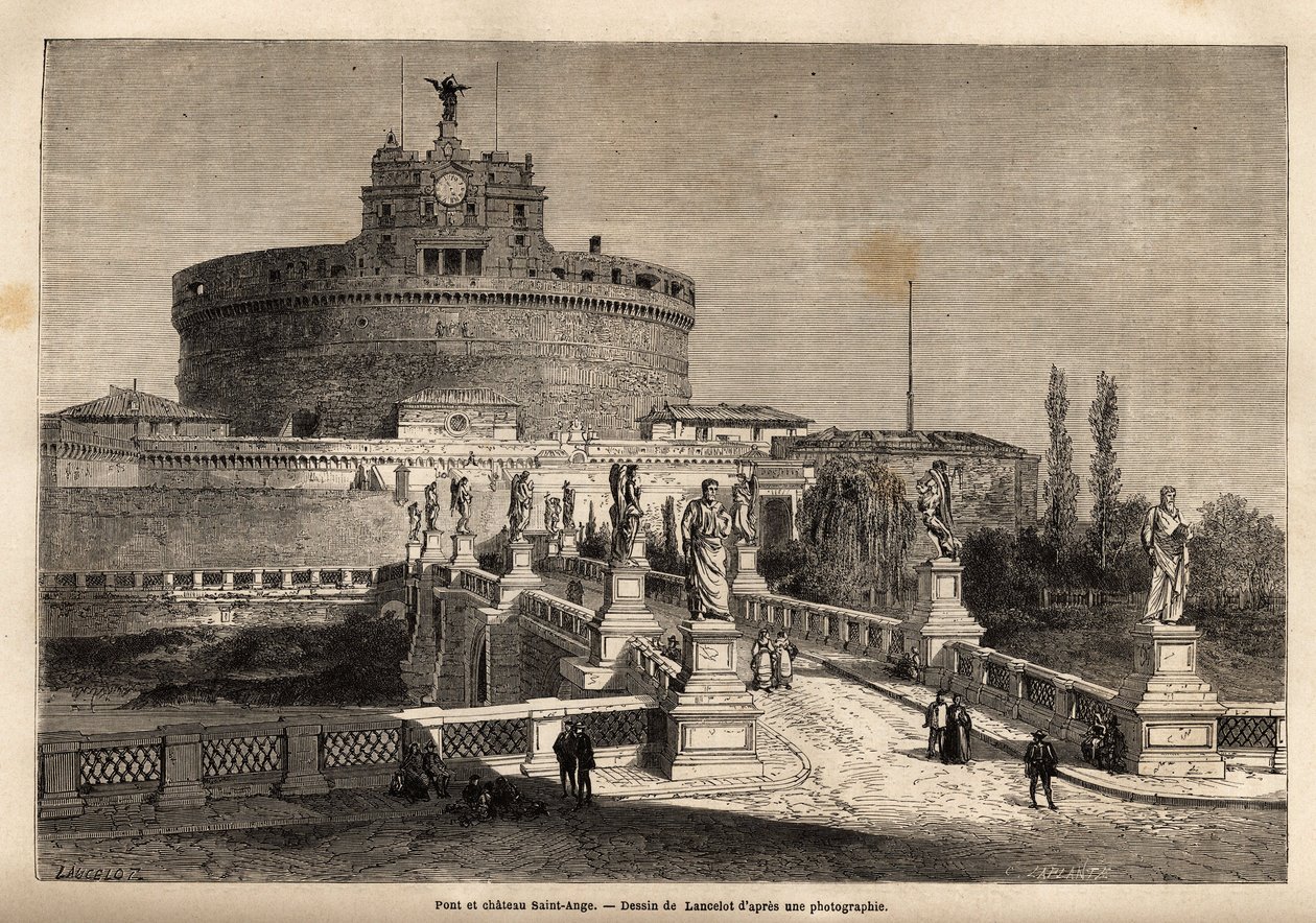 Le pont et le château Saint-Ange (Castel Sant