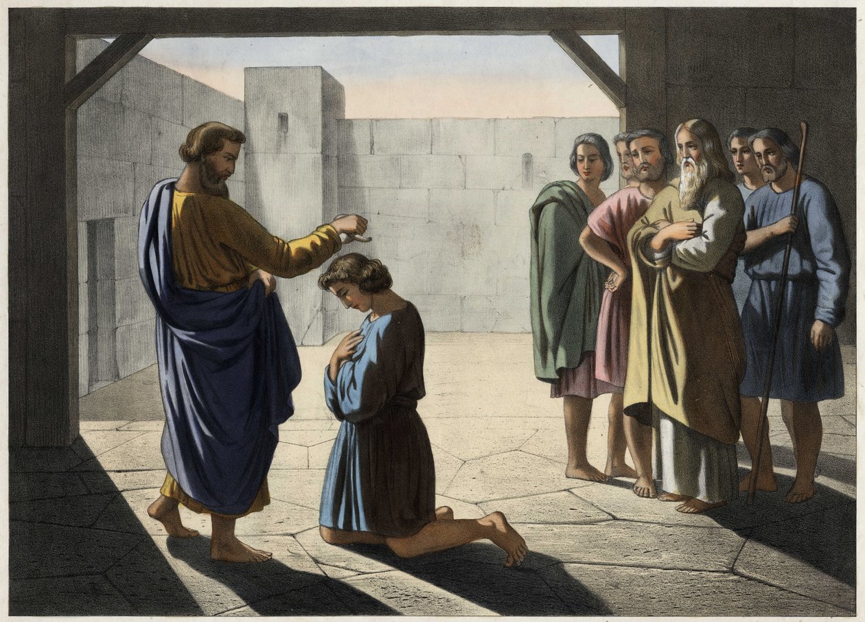 Le couronnement de David : Samuel désigne David comme roi d