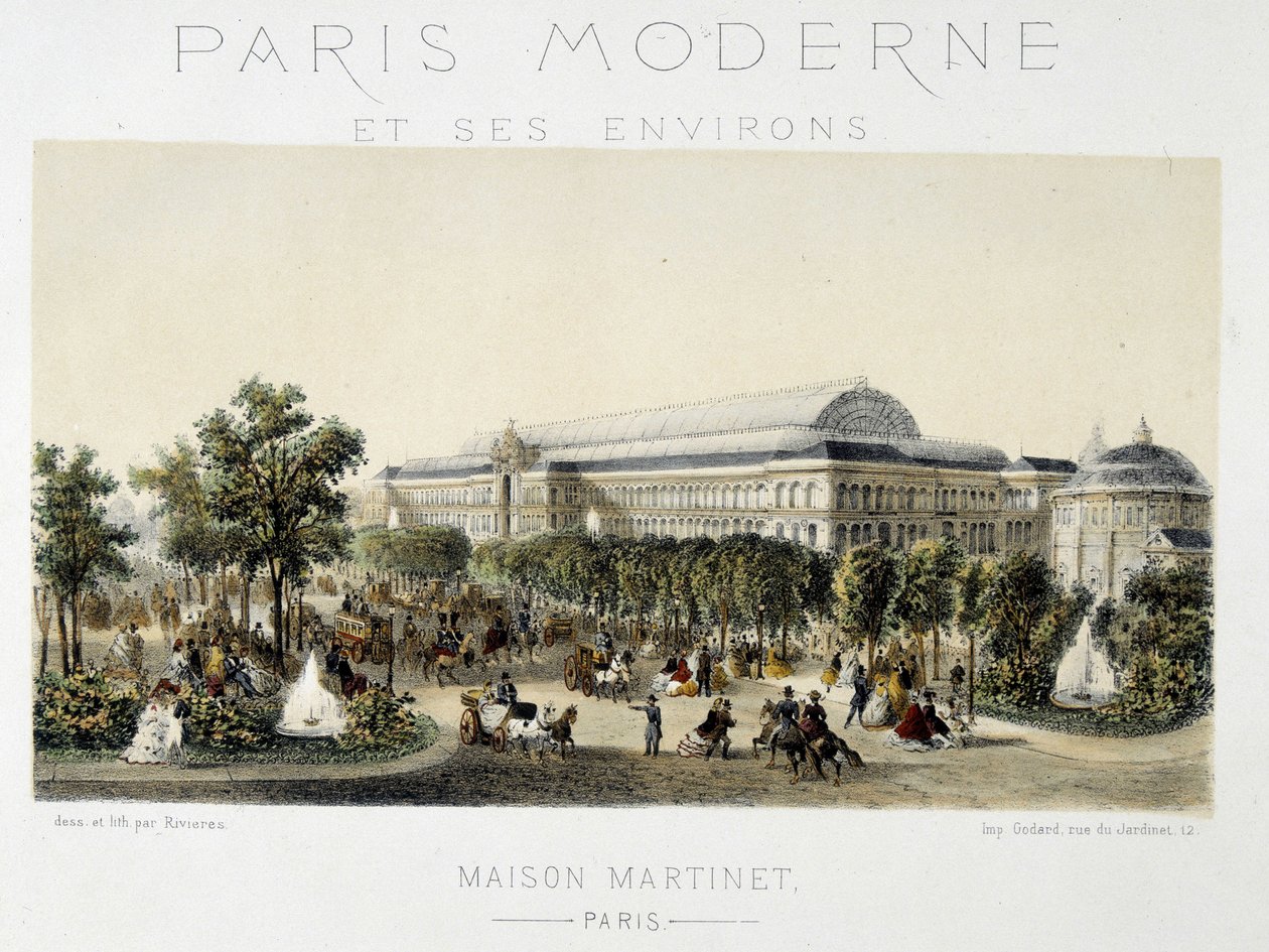 La foule sur les Champs-Élysées - Unknown artist