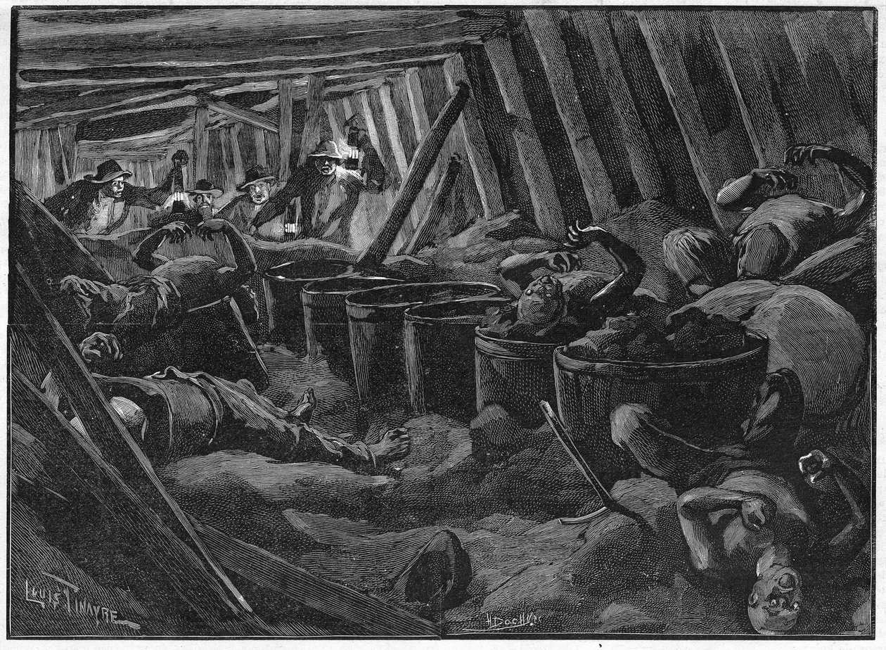 Le désastre de Saint-Étienne le 3 juillet - Unknown artist