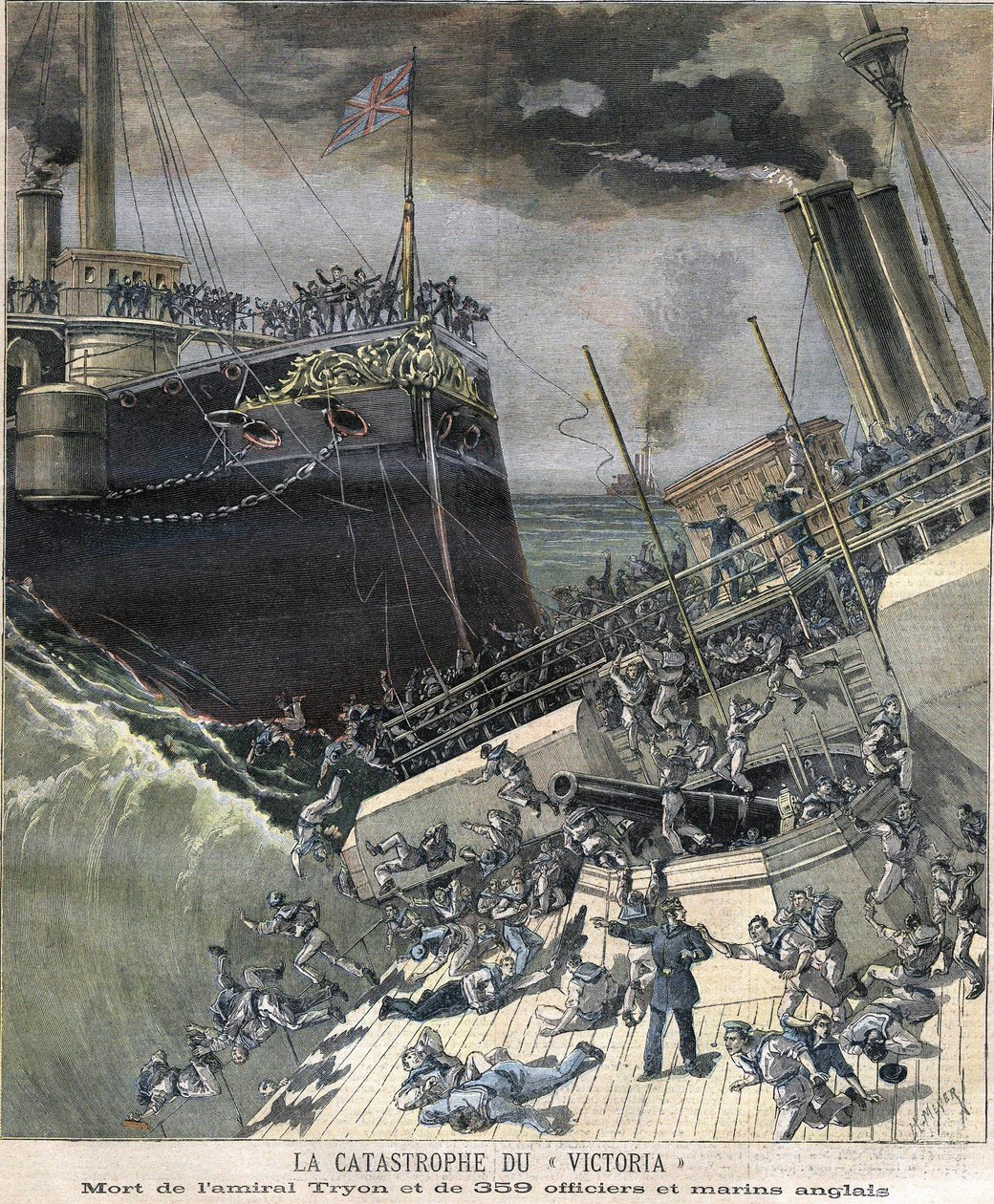 Le désastre du cuirassé « Victoria » en 1893. Mort de l