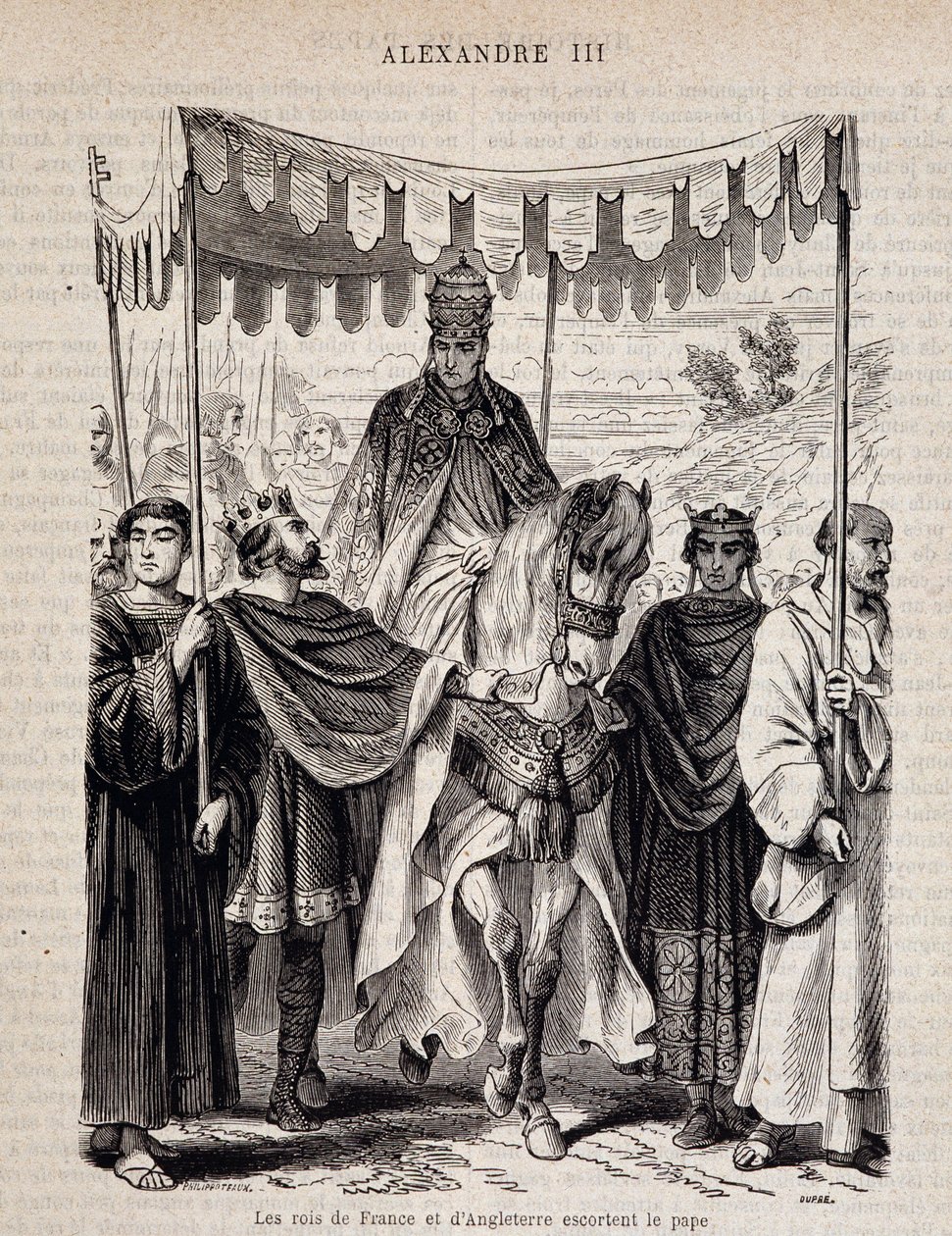 Les rois de France Louis VII le Jeune (1120 - 1180) et d