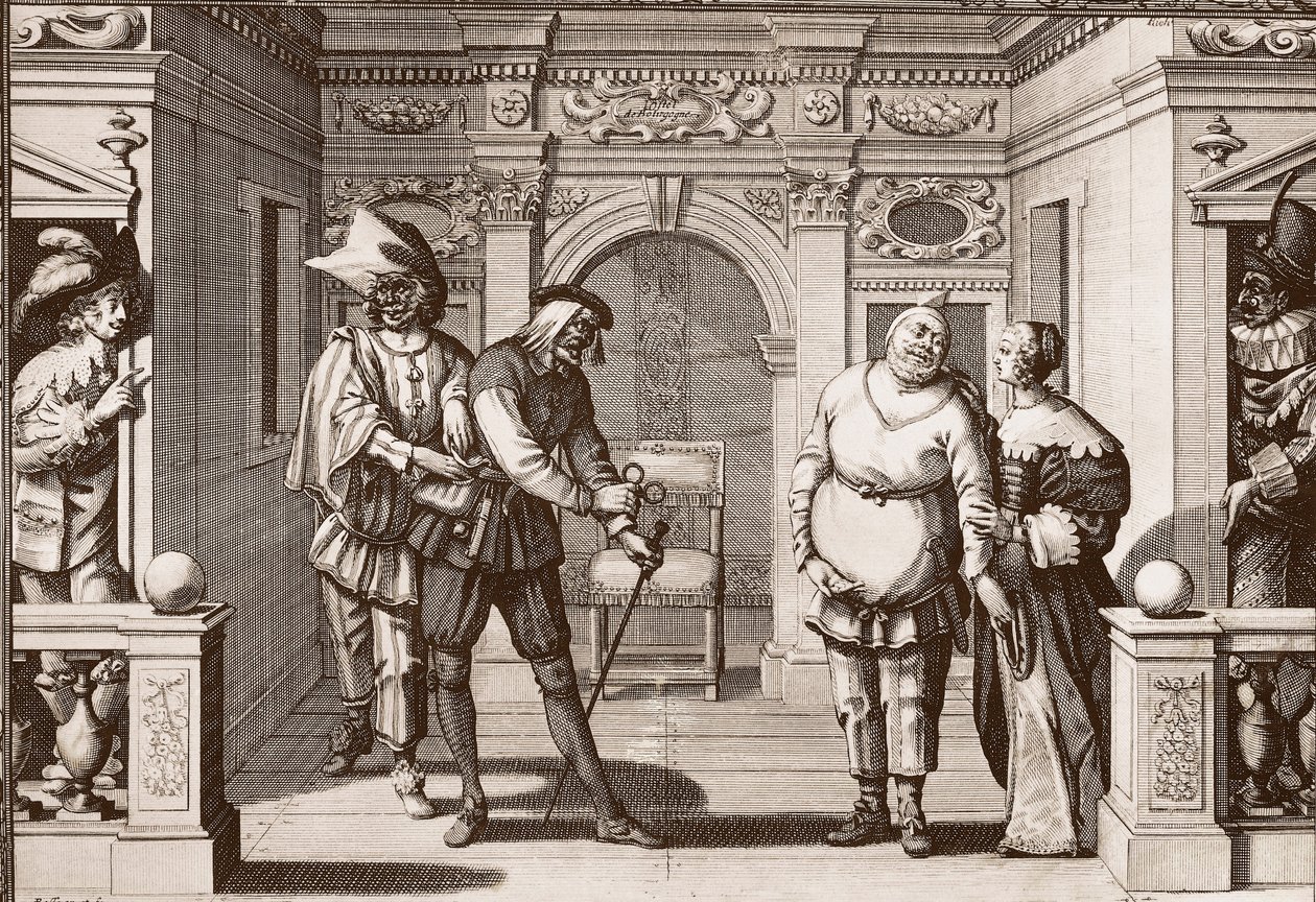 La troupe royale de la Comédie italienne au théâtre de l