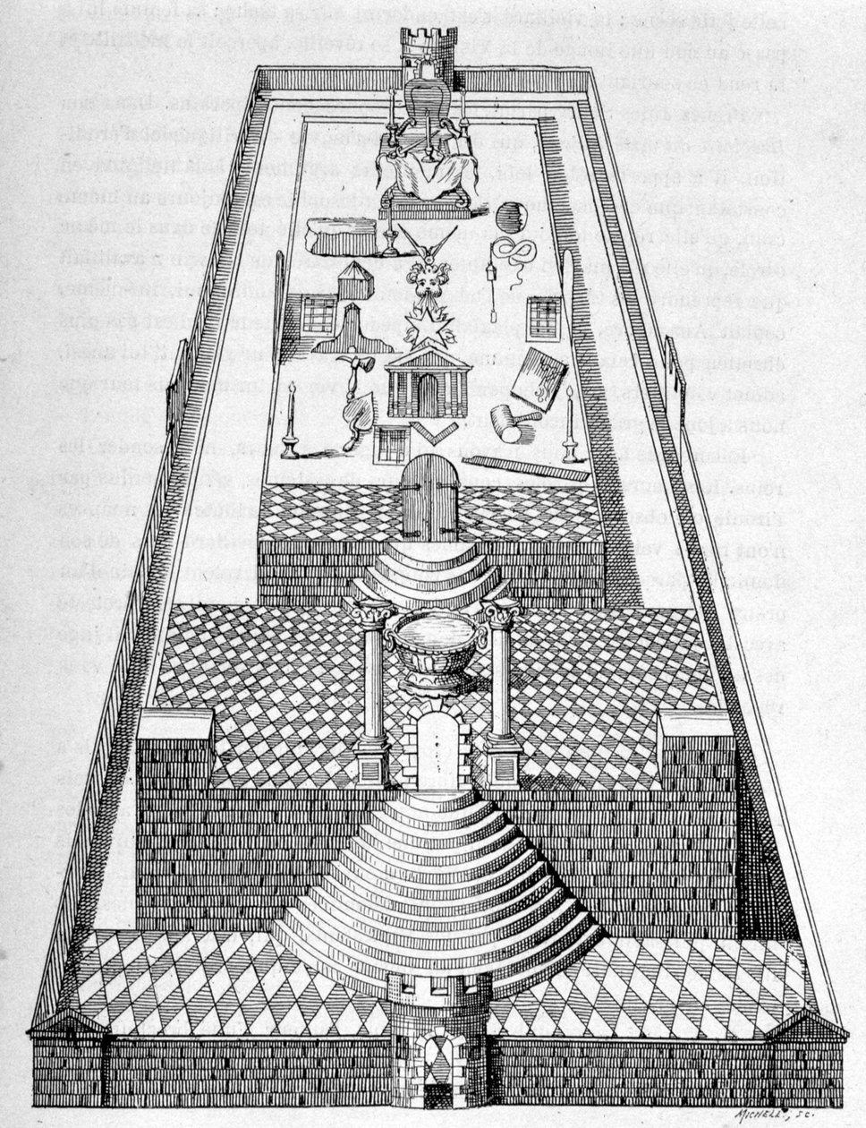 Le temple de Salomon à Jérusalem, selon l