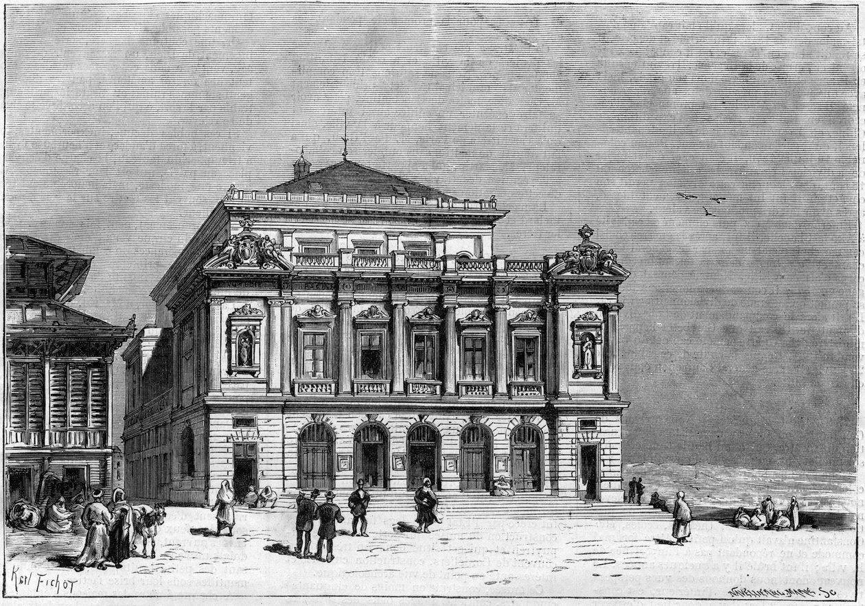 Le théâtre de Constantine en Algérie construit par l