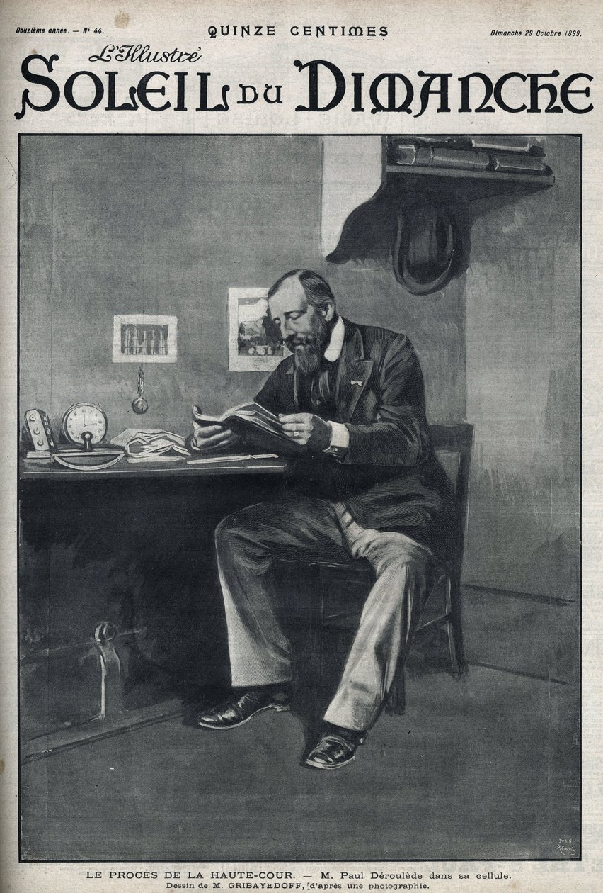 Le procès de la Haute Cour : M. Paul Déroulède (1846-1914), écrivain et activiste nationaliste français, acteur important de l