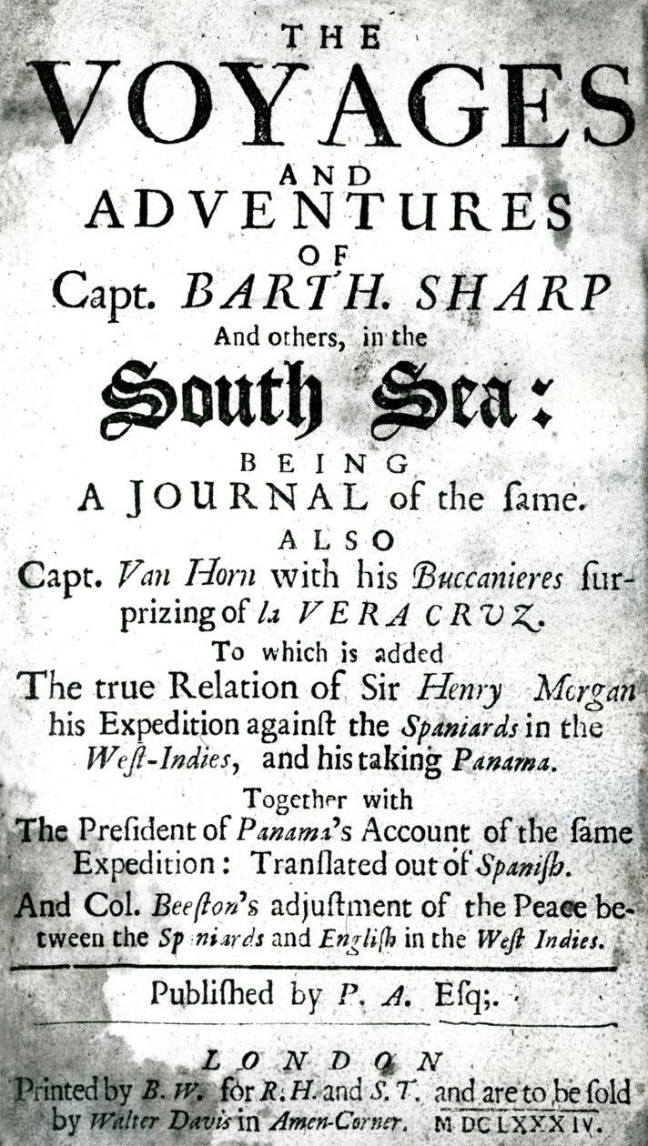 Les voyages et aventures du capitaine Bartholomew Sharp et d