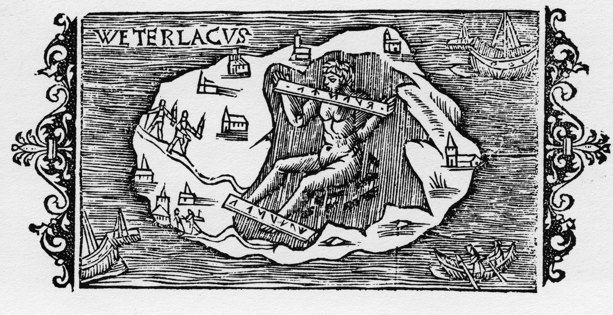 La chaîne des sorcières - dans "Historia de Gentibus Septentrionalibus" par Olaus Magnus, Rome 1555 - Unknown artist