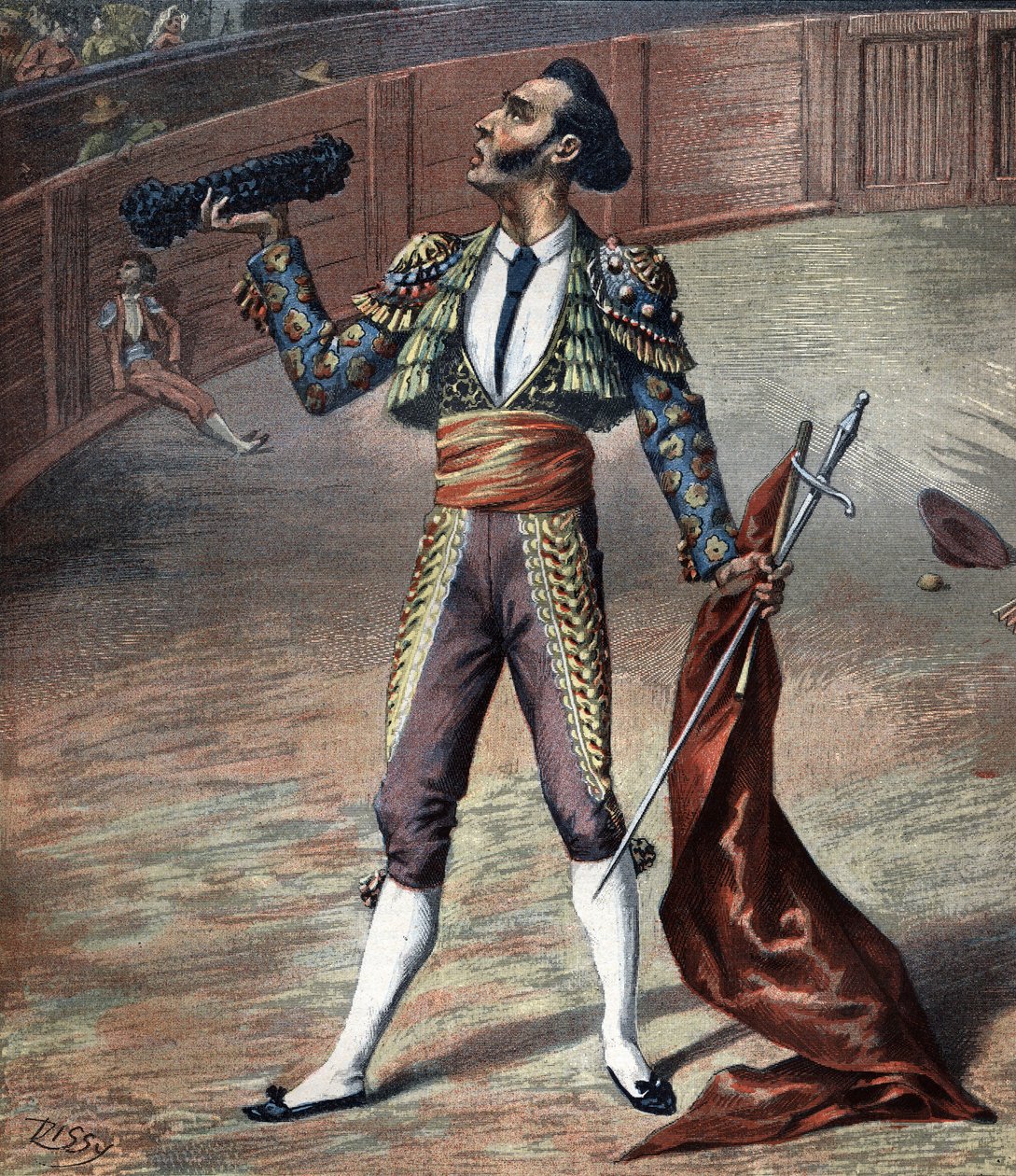 Costume de toréador en 1892. - Unknown artist