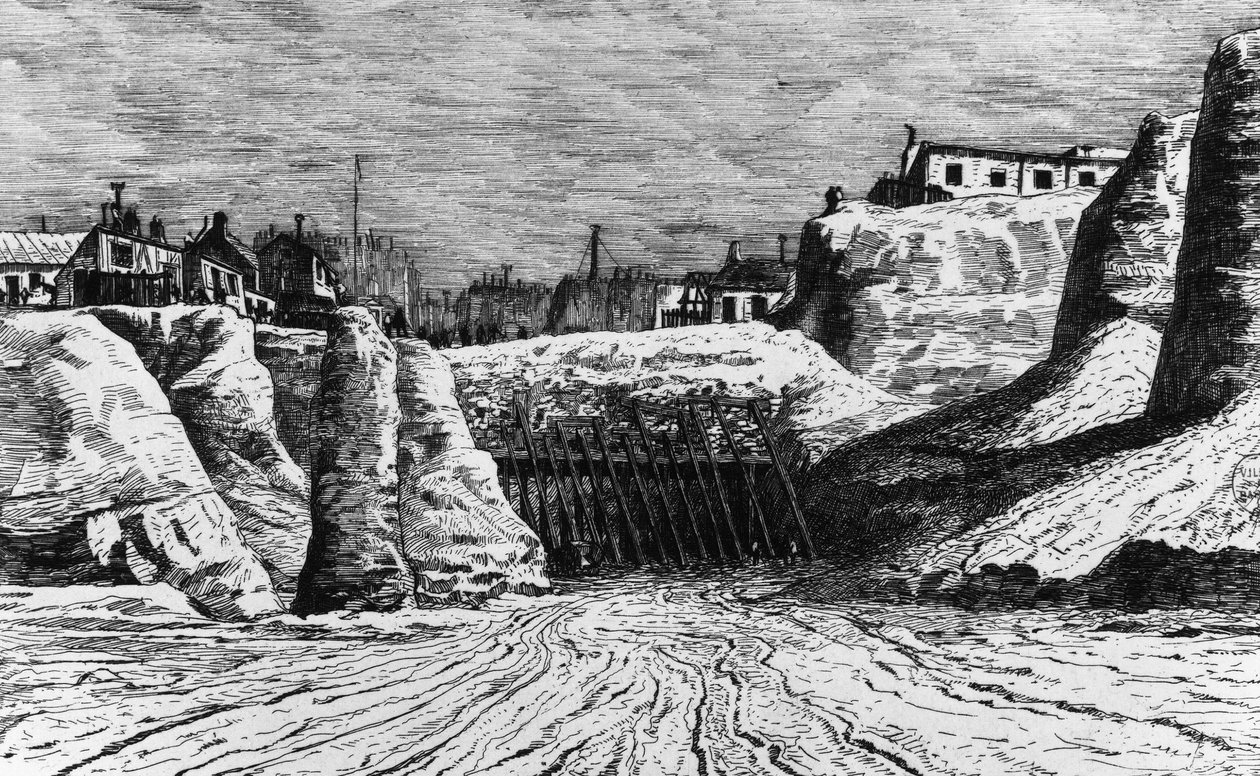 Transformations de Paris sous le Second Empire, Haussmann Paris: destruction de la Petite Pologne pour la construction du boulevard Malesherbes, Bibl. historique de la ville de Paris - Unknown artist
