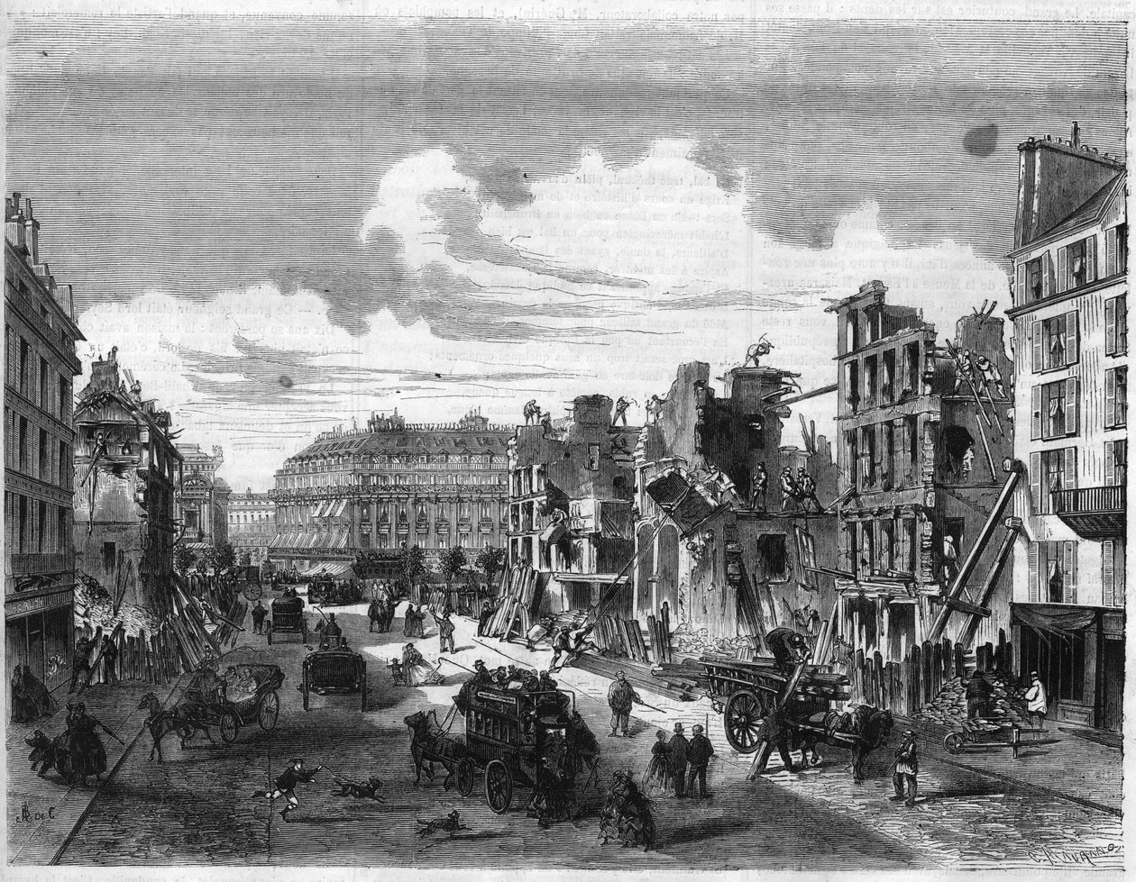 Transformations de Paris sous le Second Empire, Paris Haussmann : démolition de la Rue de la Paix pour l