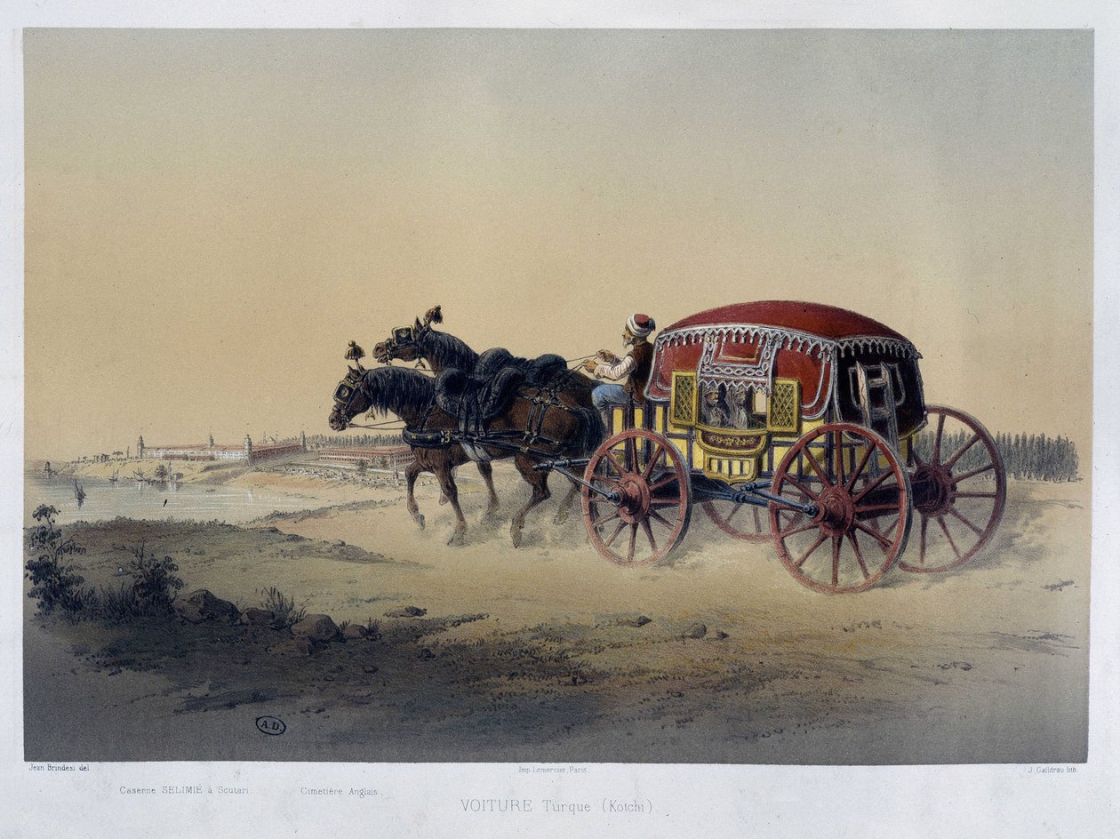 Calèche turque - XIXe siècle, A.D - Unknown artist