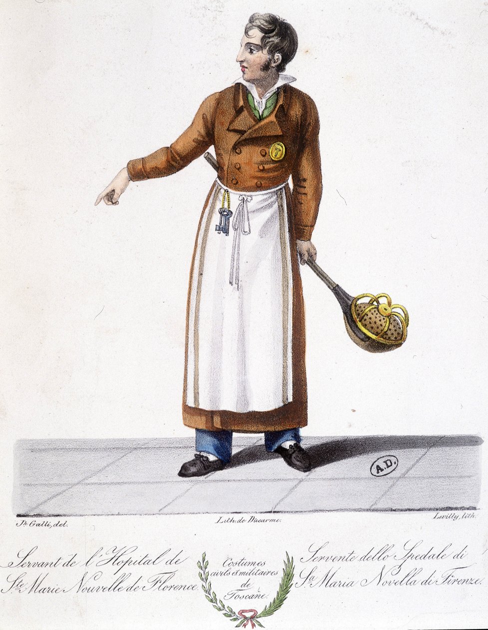Costume toscan : Nourrice. Servant de l