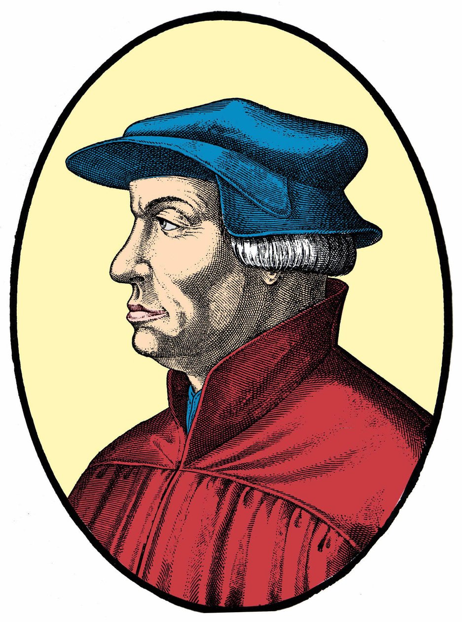 Ulrich ou Huldrych Zwingli, réformateur religieux suisse. - Unknown artist