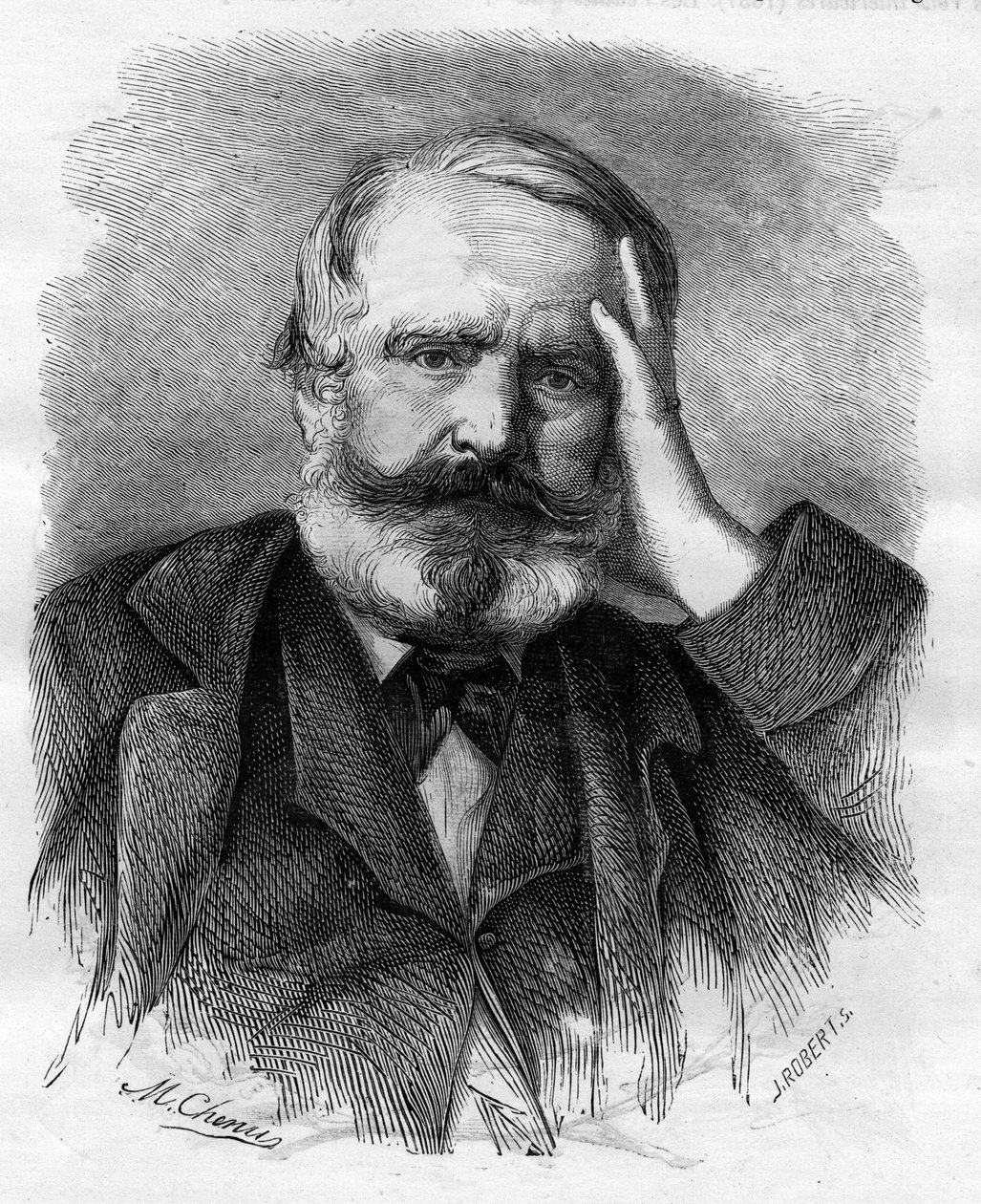 Victor Hugo (1802-1885), écrivain français, en 1866. - Unknown artist