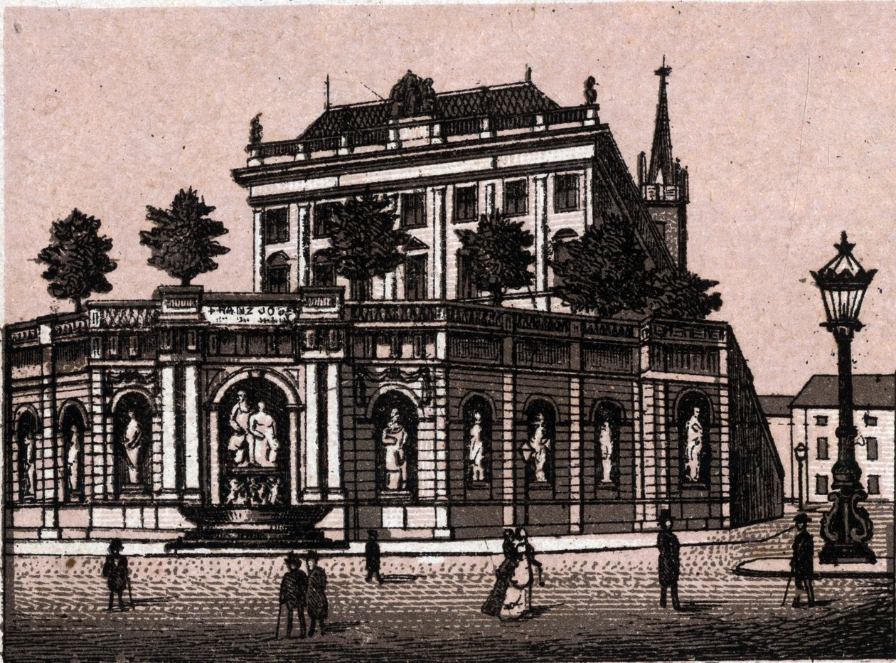 Vienne, Autriche : vue de la fontaine François-Joseph. dans « Le Monde Illustré 168 vues » Sans date (fin XIXe siècle) - Unknown artist